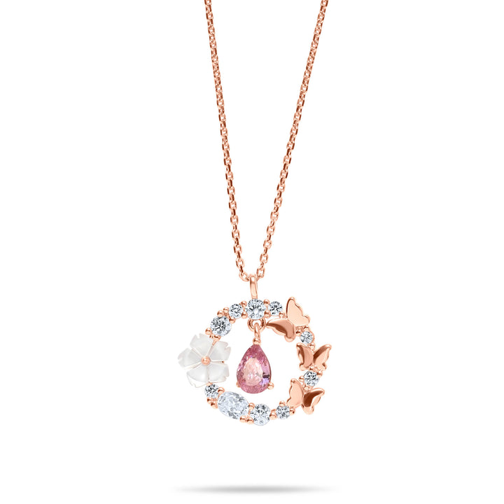 Collier Pink Drop, S925